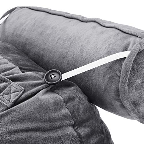 ACWARM HOME Reading Pillow, Bed Rest Pillow with Shredded Memory Foam