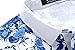 Hawaiian Shirt for Men, Beach Shirts for Men, Tropical Shirts Short Sleeve Floral Casual Button Down (X-Large, Blue (068))