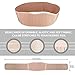 Maternity Belt - Comfortable Belly Band for Pregnancy - Prenatal Cradle for Baby - Breathable Lower Back and Pelvic Support (Beige)