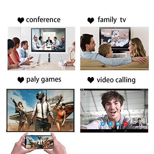 Compatible with iPhone iPad to HDMI Cable, HDMI Adapter Compatible with iPhone, Compatible with iPhone XS/XSmax/XR/X/8/7/6/plus iPad iPod to TV