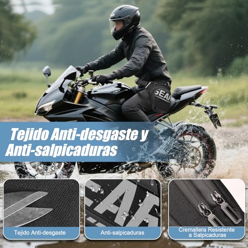Eshow Expandable Leg Bag for Men and Women, Motorcycle Leg Bag with Adjustable Straps, Waist Packs for Motorcycle Travel Cycling Hiking Sport Black