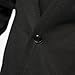 Men's Black Long Hooded Cardigan Large Cape Cloak Coat