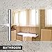 SAIREIDER Shower Squeegee Stainless Steel Squeegees for Shower Doors, Windows, Mirror, Car Glass