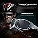 TOREGE Polarized Sports Sunglasses For Man Women Cycling Running Fishing Golf TR90 Unbreakable Frame TR011 (Gray&Gray lens)