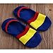 5 pairs Men's No Show Socks Sport Rainbow Low Cut Cotton Non Slip Funny Liner Boat Socks(Size:7-12) (Colorful Stripe)