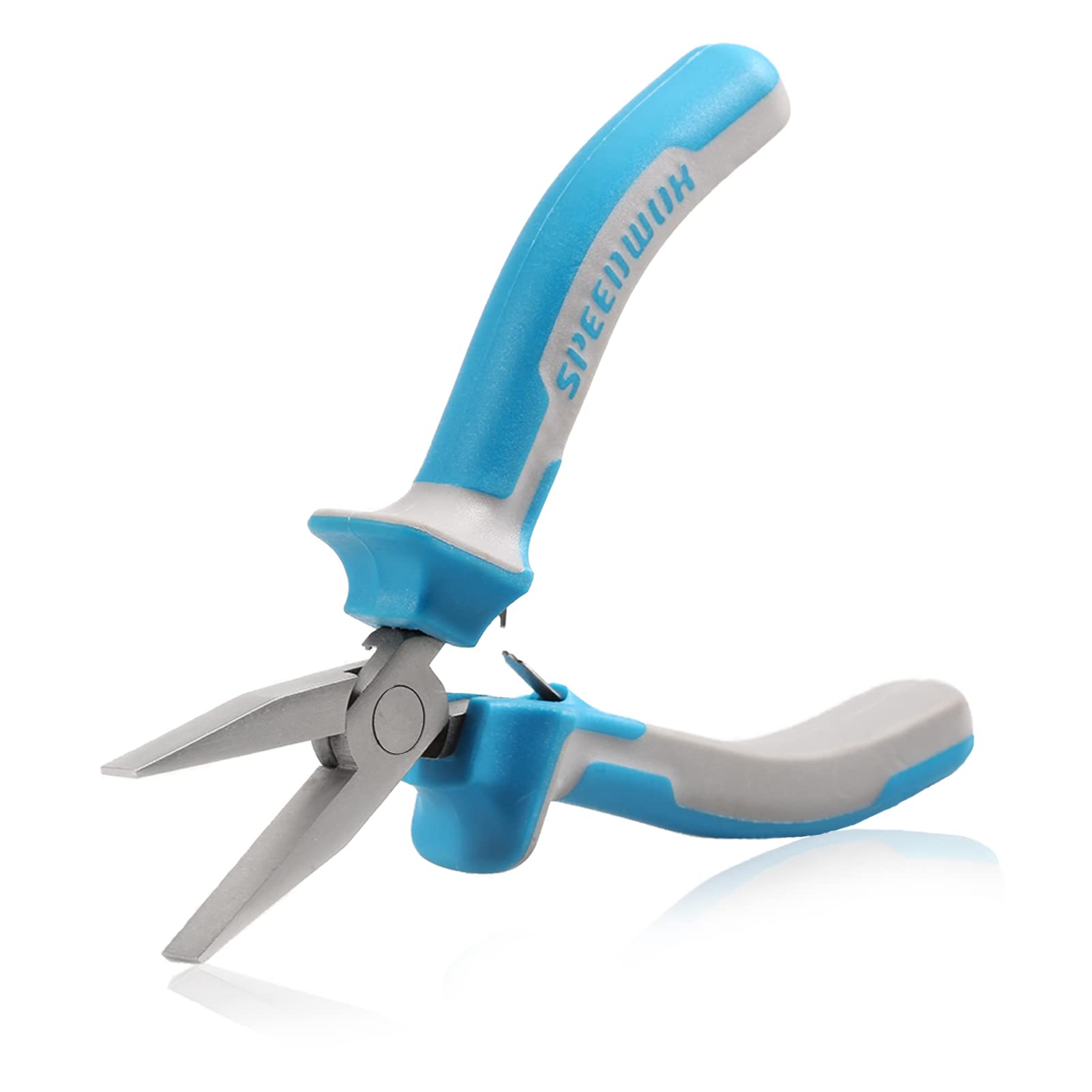 SPEEDWOX 4.5 Inch Flat Nose Pliers for Jewelry Making - Smooth Jaw Pliers for Wire Bending, Ring Opening, DIY Projects