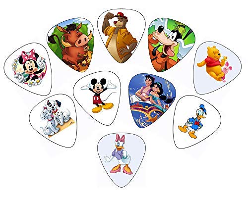 Classic Cartoon Guitar Picks (10 Medium Picks in a packet)