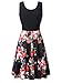 VETIOR Women's Vintage Scoop Neck Midi Dress Sleeveless A-line Cocktail Party Tank Dress (Medium, 6500-3)