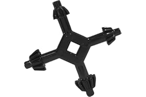 OSVJE 1 Pack 4 in 1 Drill Chuck Key Wrench, Professional Replacement Tool Wrench for Tighten Drills, Compatible Chuck Key for Home Improvement Repair Tools/DIY Enthusiasts(Black S)