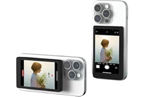 Magnetic Phone Vlog Selfie Screen Monitor, Wireless, Bluetooth Camera Control, Phone Mirror Screen.Black