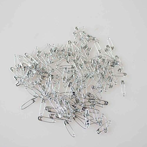 500pcs Metal Black/gold/silver Safety Pins Size 19mm (3/4") (Silver)