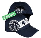EMS, Emergency Medical Services - Baseball Cap Hat 3D Embroidery, Blue