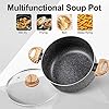 MICHELANGELO-Pots-and-Pans-Set-Cookware-Set-12PCS-Pots-and-Pans-Sets-Non-Stick-Induction-Hob-Pans-with-Spatula-Spoon-Black MICHELANGELO Pots and Pans Set Nonstick, Granite Kitchen Cookware Sets 12 Pcs Non Toxic Cookware Set Induction…