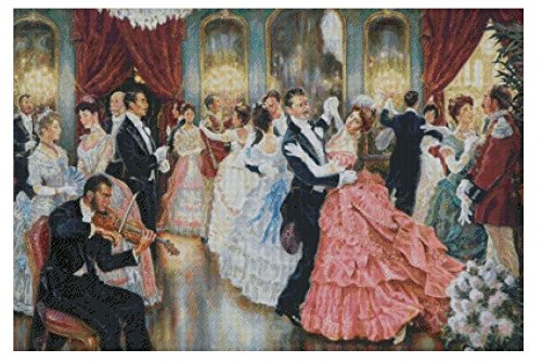 sweethome in The Ball Series 2,14ct Counted Cross Stitch kit,400 * 269stitch,82 * 64cm Egyptian Cotton Counted Big Cross Stitch Kits