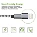 iPhone Cable - Aonsen 3Pack 6FT Extra Long Nylon Braided Charging Cord Charger, Lightning to USB Cable for iPhone 7, 7 Plus, SE, 6s, 6, 6 +, 5, 5s, iPad Air / Mini, iPod (GreyWhite)