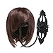 MyGift Wall Mounted Vintage Style Black Metal Hat and Wig Hanger with 6 Inch Round Dome, Decorative Gothic Victorian Home Entryway Hanging Cap Display Rack