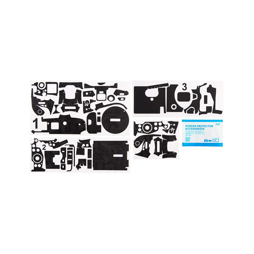 KIWIFOTOS Camera Body Skin Sticker Protective Wrap Cover for Canon EOS R5, 3M Anti-Scratch Stickers Decals DSLR Camera Body Skin Film Protector Shield - Shadow Black