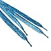 TOPTIE Metallic Glitter Flat Shoelaces 55 Inch, Fashion Bling Colored Shoelaces - Golden