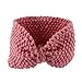 Voberry®Lady's Lovely Winter Crochet Flower Bow Knitted Winter Warmer Head wrap Hair accessories (Pink)