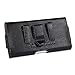 Samsung Galaxy S7 , S6 , S5~Roomy Black/Brown Pebbled Leather Sleeve Pouch Case Belt Loop Holster [Fits Phone With Otterbox Defender/Juice Pack Battery Case/Lifeproof Waterproof Protective Cover]