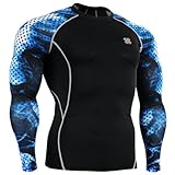 Fixgear Black Under Compression Cycling Base Layer Tee Shirt Long Sleeve S~4XL