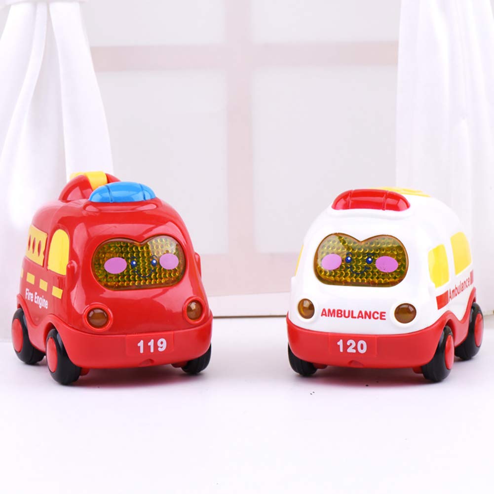 Voiture De Police Ouken 1pc Cute Dessin Anime Bebe Voiture Jouet Son Et Legere Inertie Musique Petite Voiture Jouet Bebe Puericulture Jouets D Eveil Et 1er Age Neonwave Es
