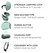 The OAKS Improved Airpods Case Protective Cover Skin with Lockable Carabiner and Airpods Strap Compatible with Airpods Charger Case (6 Colours Available) (Light Pink)