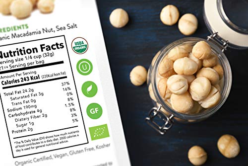 Macadamia Nuts 680g ( 24 ounce 1.5 lb ) Dry Roast Macadamias Enzo Original Sea Salt Flavor from Kenya, a proud Fairtrade Macademia The Perfect Healthy Holiday Snack