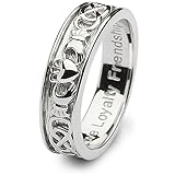Mens Claddagh Wedding Ring SM-SD9. Made in Ireland.