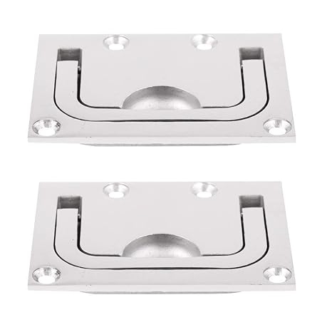 Backbayia 2pcs Stainless Steel Pull Handle Door Knobs For Latches