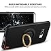 Galaxy S8 Plus Case, GeekZone Samsung Galaxy S8 Plus Ultra Slim Soft TPU Protection Case Shockproof and Anti-Scratch Back Texture Case Cover Ring Holder Kickstand for Magnetic Car Mount Holder-Gold