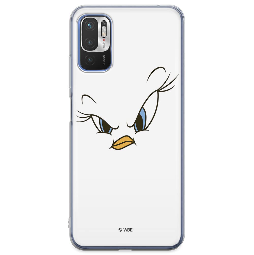 ERT GROUP mobile phone case for Xiaomi REDMI NOTE 10 5G / POCO M3 PRO original and officially Licensed Looney Tunes pattern Tweety 001 adapted to the shape of the mobile phone, case made of TPU