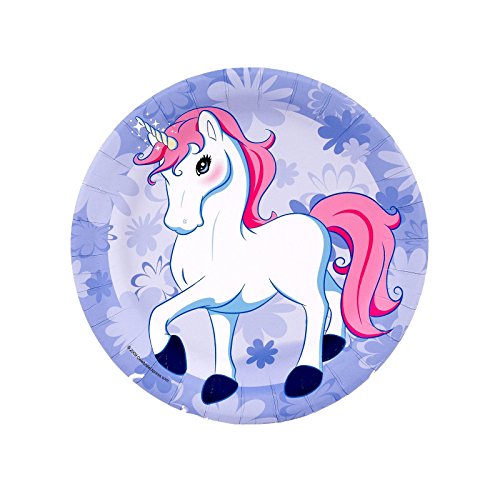 Enchanted Unicorn Party Supplies - Dessert Plates (8)