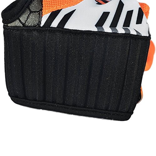 Jelinda New Style Bowling Gloves Professional Silicone Anti-skid Wrist Support Left and Right Hand Bowling Gloves for Men and Women(1 Pair) (Orange-M) - Thumbnail 2
