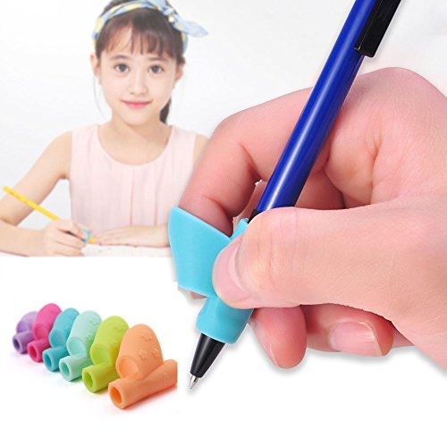 image for LiPing 3PCS/Set Silicone Pencil Grips Pencil Grip Posture Correction T