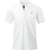 JMIERR Men's Polo Henley Shirt Moisture Wicking Quick Dry Summer Casual Short Sleeve Golf Polo T Shirts