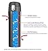 LifeSky Insulated Travel Coffee Mug, Stainless Steel (16 oz), BPA-Free , Lid Lock (Dark Gray)