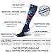 HLTPRO Compression Socks for Women and Men - Knee High Support Socks fit for Running, Nurses