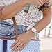 WRISTOLOGY Olivia - 6 Options - Womens Watch Crystal Gold Boyfriend Ladies Mint Blue Leather Strap Band