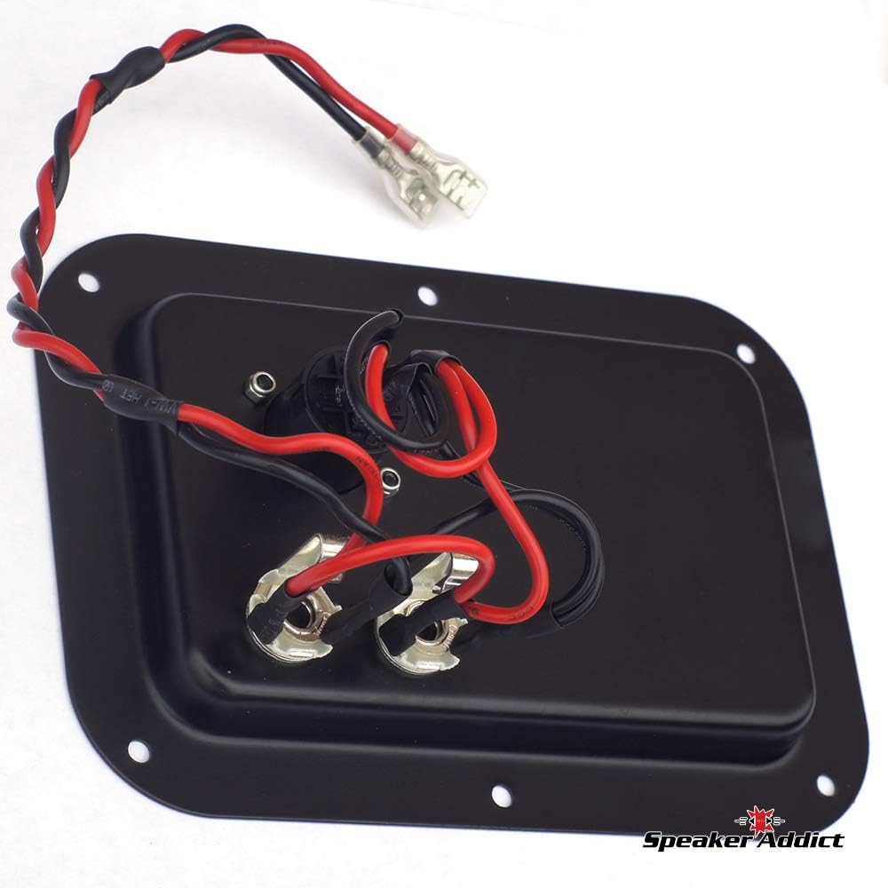 2-5x7 Steel Pro Audio Speaker Jack Plate, 2-1/4", 1 NL4 Neutrik Speakon Wired: Home Audio & Theater