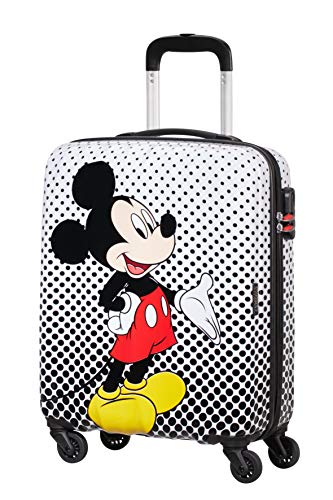 American Tourister Disney Legends - Spinner Small Alfatwist Hand Luggage, 55 cm, 36 liters, Multicolour (Mickey Mouse Polka Dot)