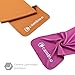 CAMBIVO Microfiber Towel, 2 Size Beach Towel and Hand Towel, Best Towels for Camping, Hiking, Running, Gym, Swimming, Backpacking, Bath (Black, (30x60'',16x27''))