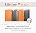 SHIELDON Leather Credit Card Compartments Magnetic Closure Flip Book Stand Wallet Case for Samsung Galaxy S7, Black