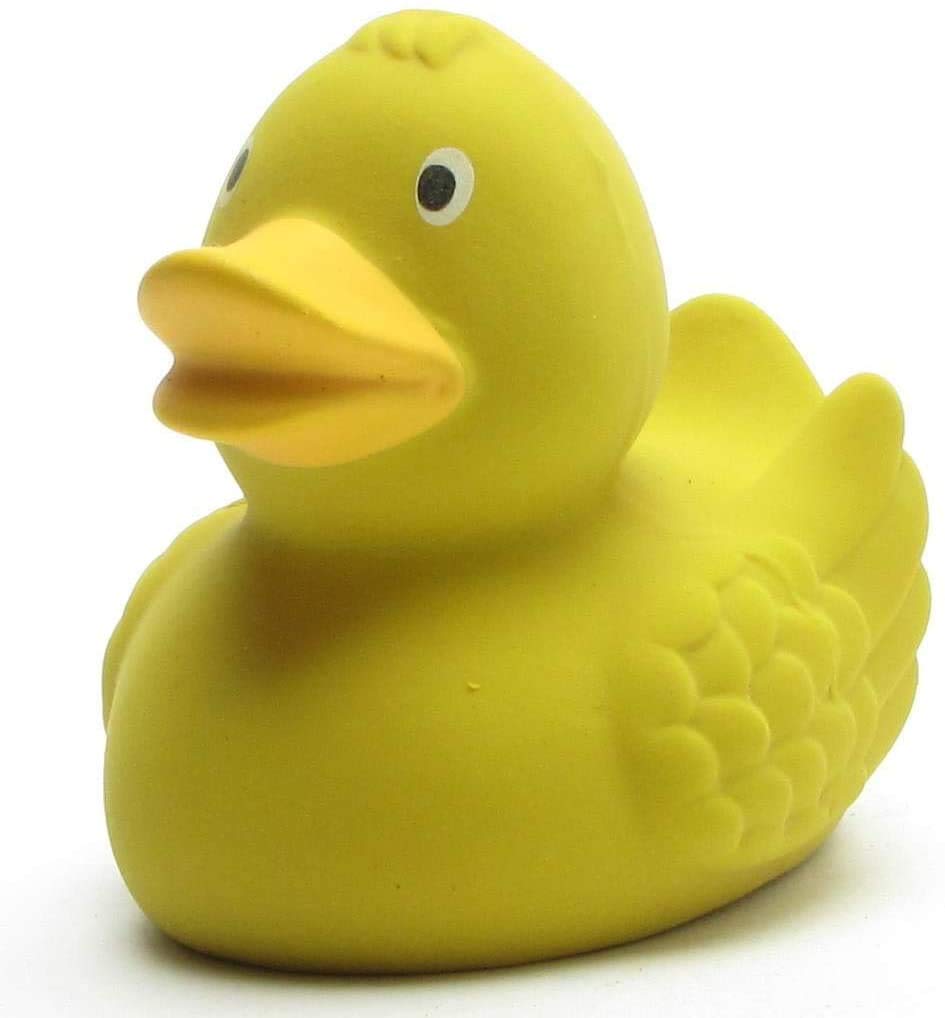 Duckshop Rubber Duck, Natural Rubber, Yellow, Length: 7.5 cm