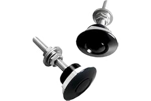 BaiyoouAuto 2 PCS Hood Pin Kit License Plate Lock Clip, Aluminum Quick Latch for Car Hood Bumper License Plate Cover (2PCS)