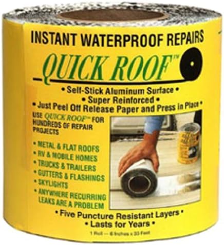 Cofair QR6 Aluminum 6"X33.5' Quick Roof Tape (Quantity 6)