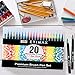 Etimax Watercolor Markers - Water Color Pen Brush Set for Calligraphy, Painting, Coloring & Art. Watercolor Brush Pens with Various Colors and Soft Tips. Ideal for Professional Adult Artists and Kids