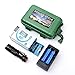 14500 Rechargeable Battery Flashlight Kit MECO Q5 7w 3 Modes Zoomable LED Flashlight With 2x 14500 Batteries and US Plug Charger, Black