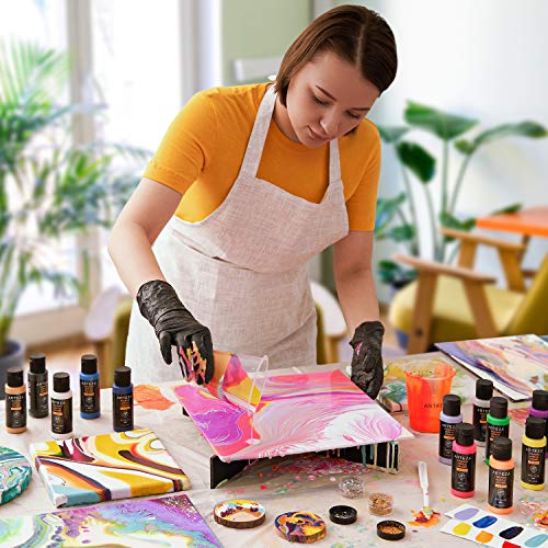 Arteza Acrylic Pouring Paint Art Set Includes 14 Pouring Acrylic Colors