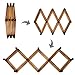 MyGift 10 Hook Burnt Wood Wall Mounted Expandable Accordion Peg Coat Rack Hanger for Entryway, Mudroom or Garage